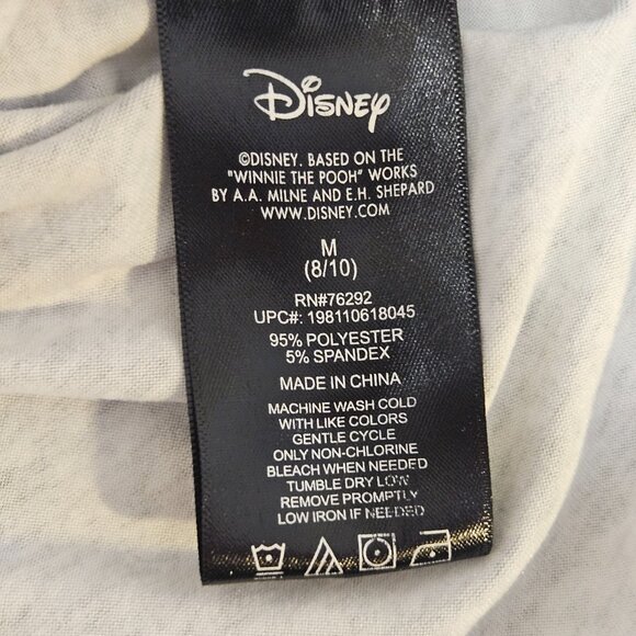 Disney Winnie the Pooh Women's Shirt Size M Gray Pajama T-Shirt Top Super Soft - Picture 7 of 8